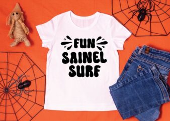 Fun saline surf t shirt graphic design