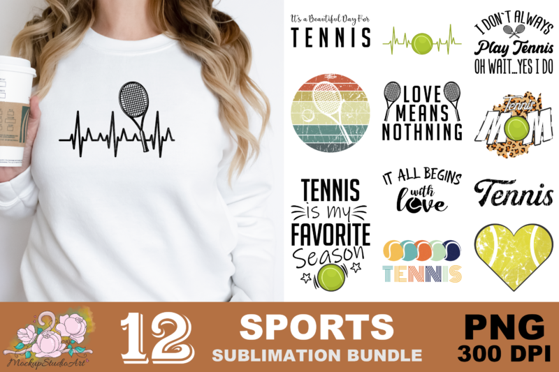 Tennis Mom Tennis Lover PNG Sublimation Design