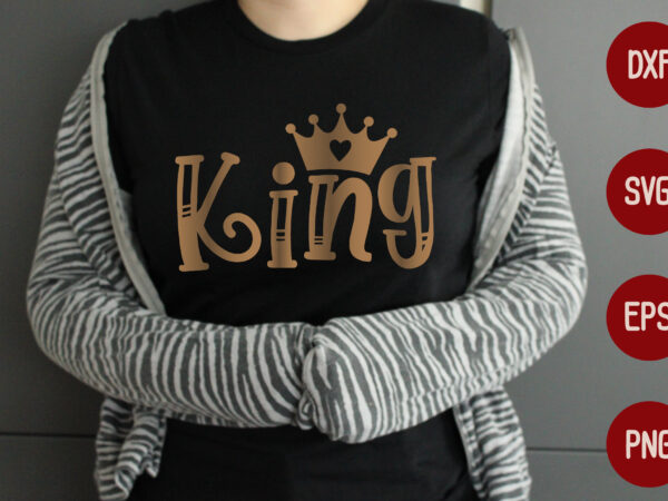 King t shirt vector art