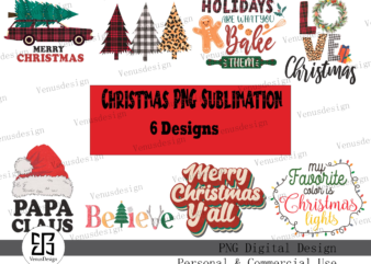 Christmas PNG Sublimation t shirt vector file