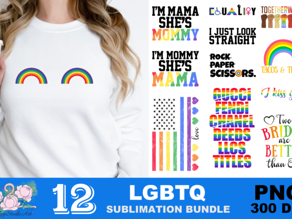 Rainbow boobs tacos and titties lgbt png sublimation design