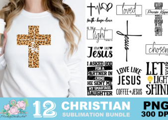 Christian Loved Chosen Be The Light PNG Sublimation Design