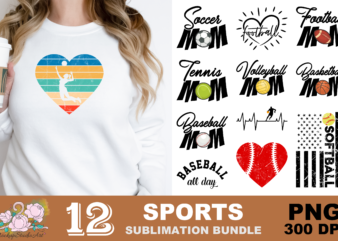 Sport Mom Sports Lover Game Day PNG Sublimation Design