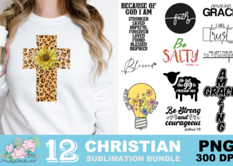Christian Faith Blessed PNG Sublimation Design