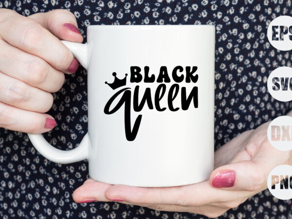 Black queen t shirt template