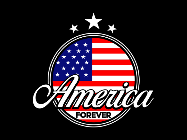 America forever t shirt vector America forever t shirt vector