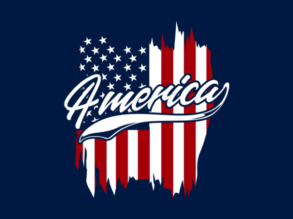 American art t shirt vector