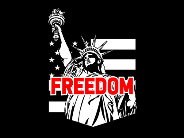 American freedom t shirt vector