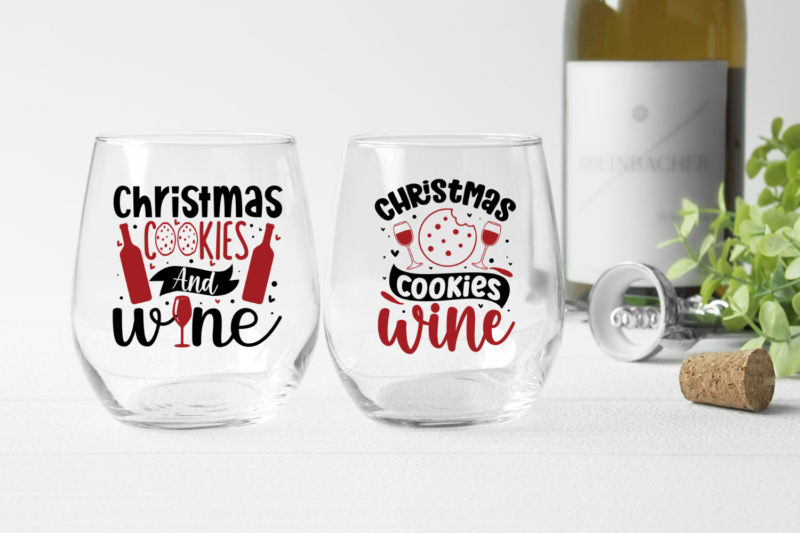 Christmas wine Design