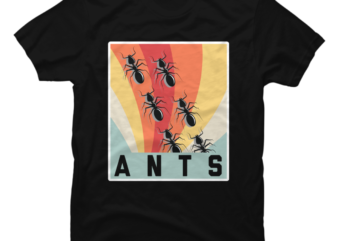 Ants Retro t shirt vector