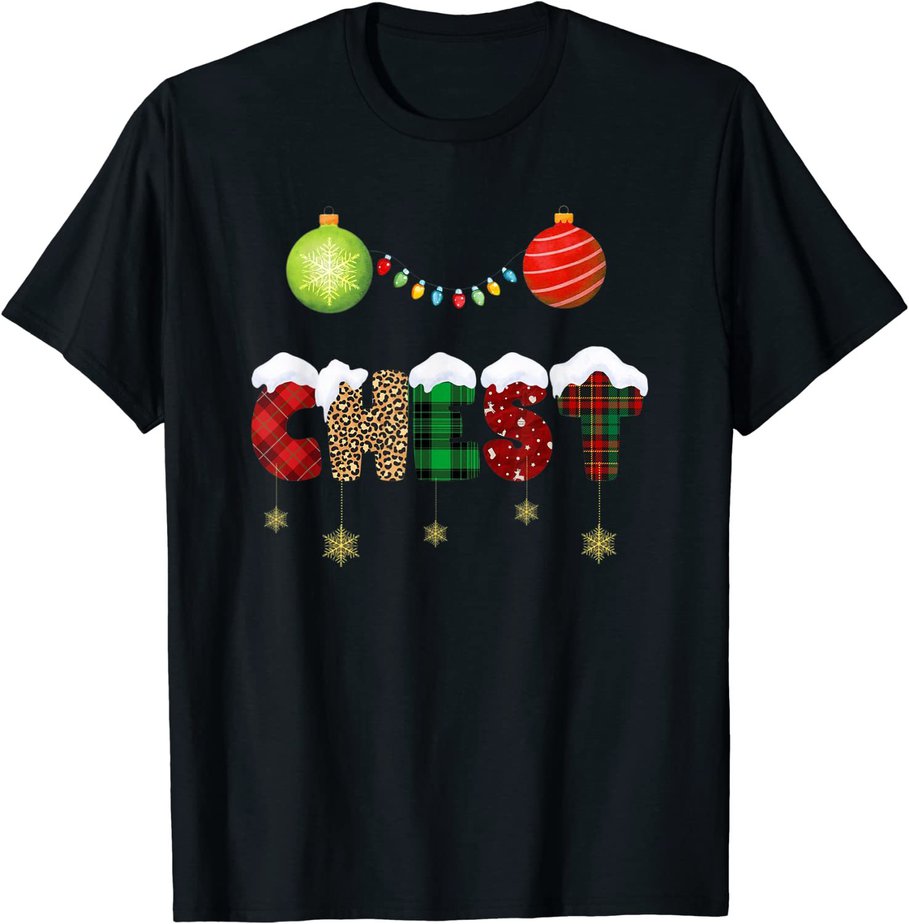 Funny Chest Nuts Couples Christmas Chestnuts Adult Matching T-Shirt ...