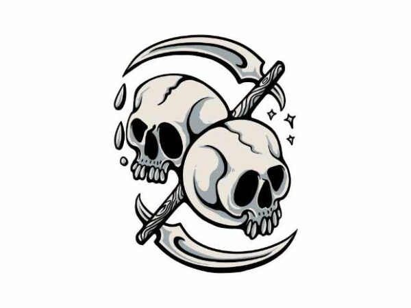 Death reaper t shirt vector illustration