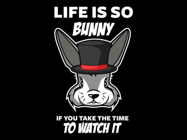 Bunny funny poster t shirt template