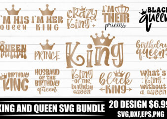 King And Queen SVG Bundle