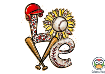 Baseball Love Sublimation PNG Designs