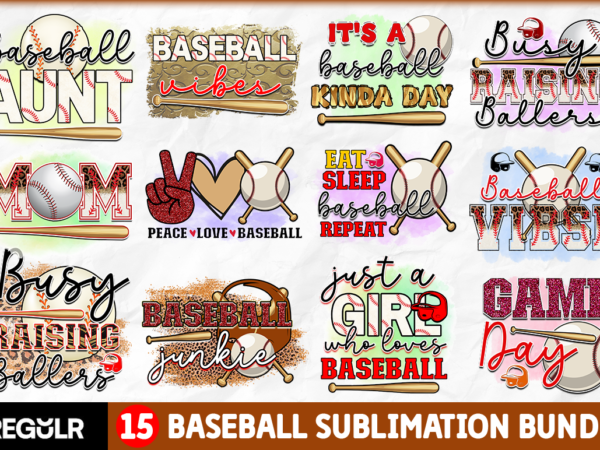 Baseball sublimation bundle t shirt template