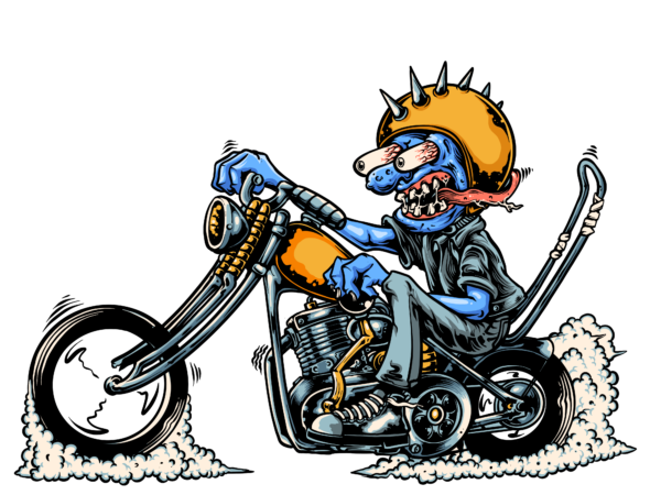 Biker zombie t shirt template