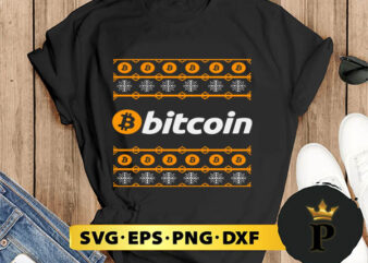 Bitcoin Crypto Cryptocurrencies Christmas SVG, Merry christmas SVG, Xmas SVG Digital Download t shirt template