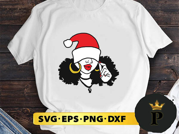 Black girl magic merry christmas svg, merry christmas svg, xmas svg digital download t shirt template