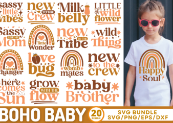 Boho Baby SVG Bundle