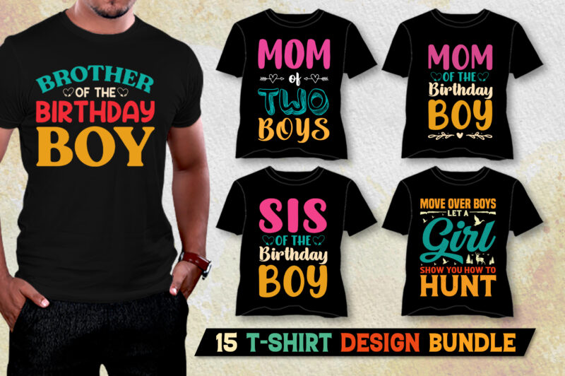 Boy T-Shirt Design Bundle