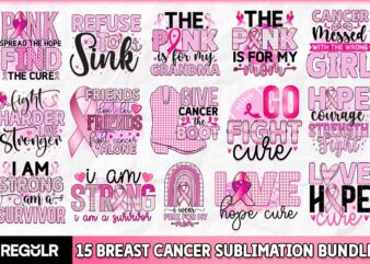 Breast Cancer Sublimation Bundle