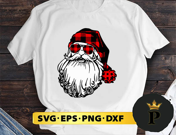 Buffalo Plaid Santa Claus SVG, Merry christmas SVG, Xmas SVG Digital Download
