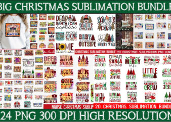 Big Christmas Sublimation Bundle