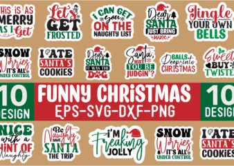 Funny Christmas SVG Bundle 15 Design