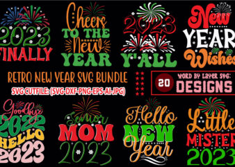 New year SVG bundle,New Years SVG Bundle, New Year’s Eve Quote, Cheers 2023 Saying, Nye Decor, Happy New Year Clip Art, New Year, 2023 svg, LEOCOLOR, Happy New Year SVG