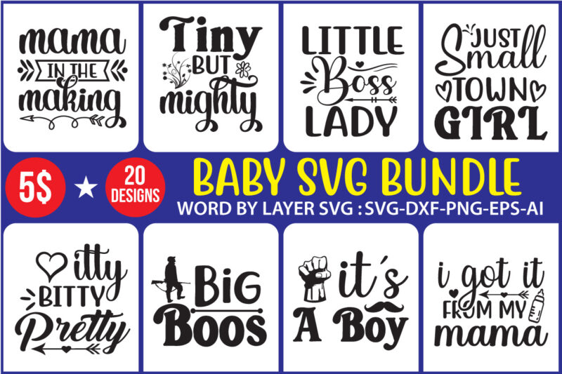 Baby Svg Mega Bundle,Baby Bundle SVG, Cool Baby Svg, Newborn Svg Bundle, Funny Baby SVG, Baby Quotes Svg, Cute Baby Sayings Svg Designs, Cut Files for Cricut Svg,Baby Onesies SVG,