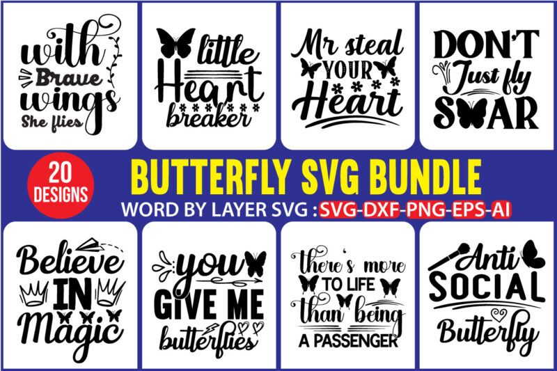 Butterfly T-shirt Mega Bundle, Mega Bundle, Butterfly Svg, Butterfly svg bundle, Butterfly for Cricut, Flower and Butterfly, bundle svg, Digital Download,Butterfly Quotes Bundle, Motivational Quotes Bundle, Butterfly Quotes Png, Commercial