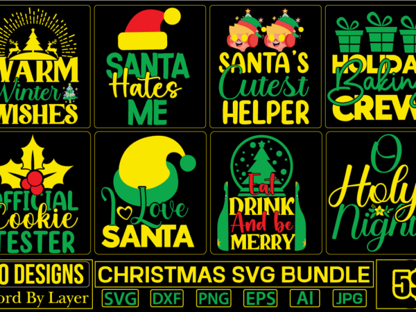 Christmas svg bundle t shirt vector file