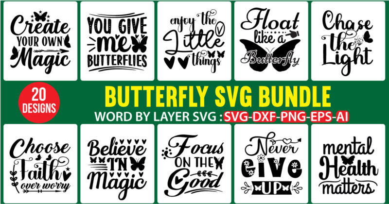 Butterfly T-shirt Mega Bundle, Mega Bundle, Butterfly Svg, Butterfly svg bundle, Butterfly for Cricut, Flower and Butterfly, bundle svg, Digital Download,Butterfly Quotes Bundle, Motivational Quotes Bundle, Butterfly Quotes Png, Commercial