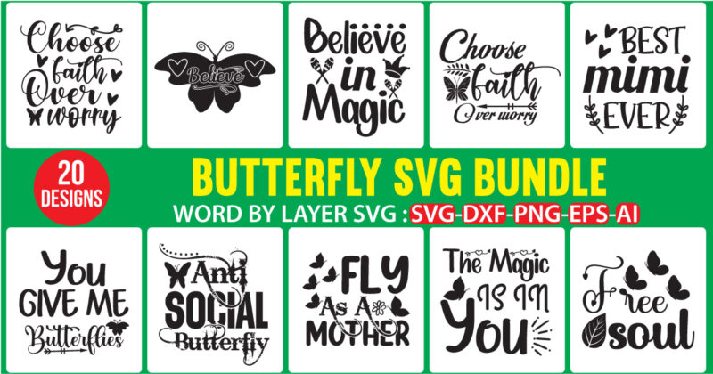 Butterfly T-shirt Mega Bundle, Mega Bundle, Butterfly Svg, Butterfly svg bundle, Butterfly for Cricut, Flower and Butterfly, bundle svg, Digital Download,Butterfly Quotes Bundle, Motivational Quotes Bundle, Butterfly Quotes Png, Commercial