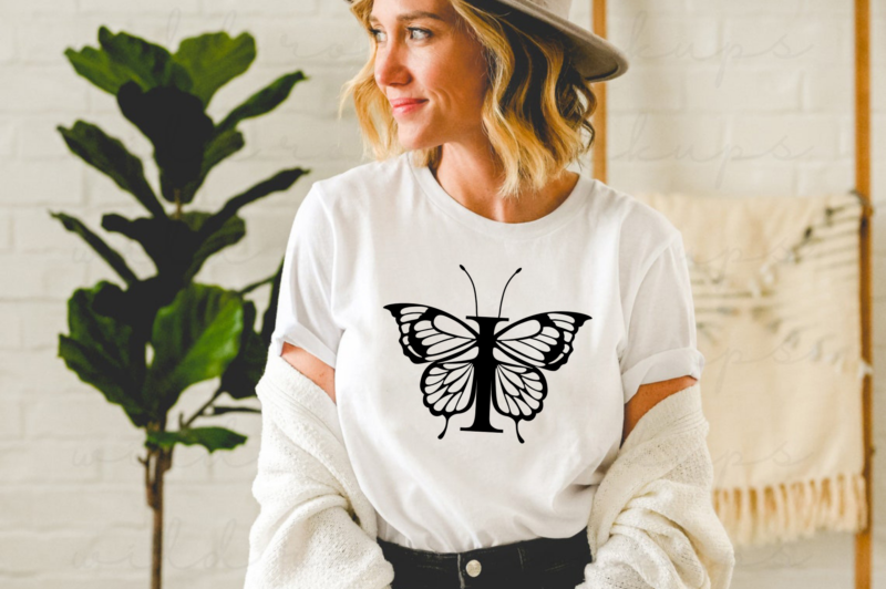 Butterfly Letters A-Z SVG