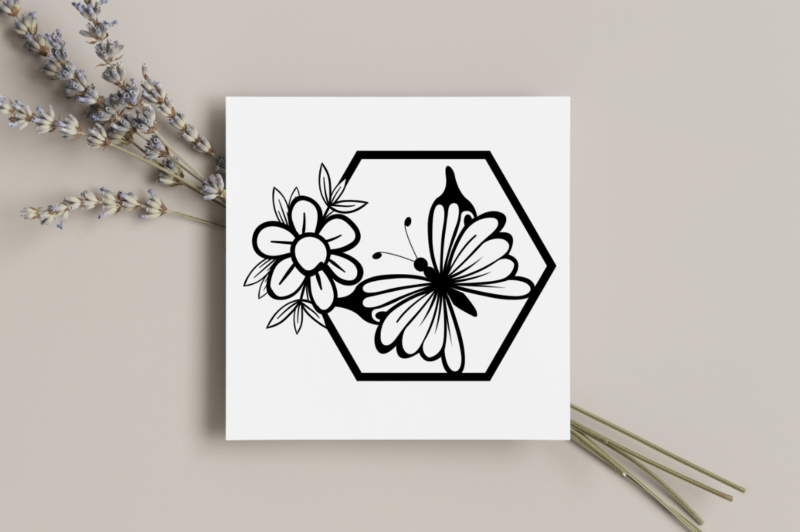 Floral Butterfly Wall Decor SVG Bundle