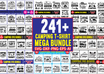 Camping T-shirt Mega Bundle, Mega Bundle, Camping Mega Bundle, Mega Svg Bundle, Happy Camper Svg, Camping Svg, Camper Svg, Summer Svg, Camp Life Svg, Glamping Svg, Camping Shirt Svg Files
