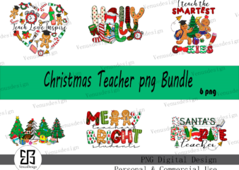 Christmas Teacher PNG Bundle