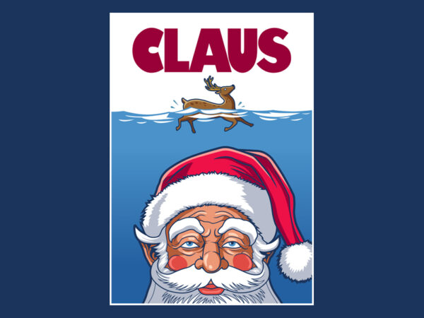 Claus t shirt vector file