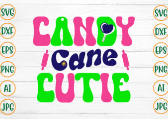 Candy Cane Cutie Retro Design