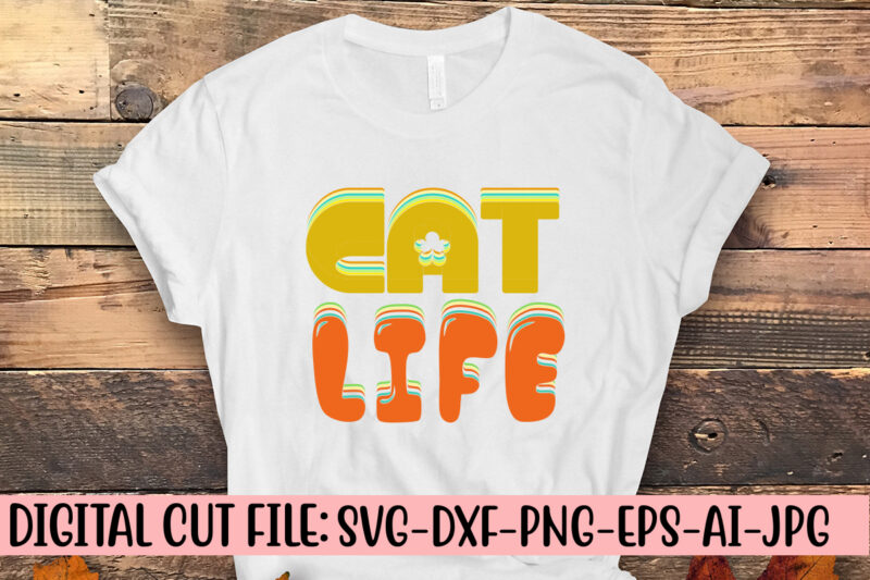 Cat Life Retro SVG