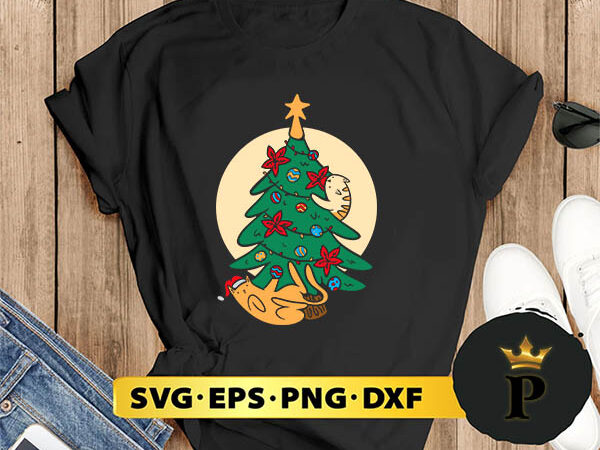 Cat playing with christmas tree svg, merry christmas svg, xmas svg digital download t shirt vector file Cat playing with christmas tree svg, merry christmas svg, xmas svg digital download t shirt vector file