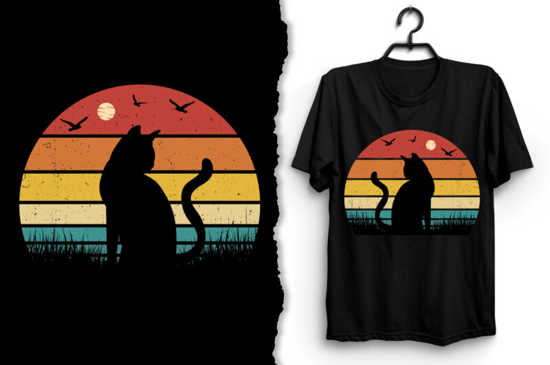 Sunset Retro Vintage T-Shirt Design Graphic Vector Bundle