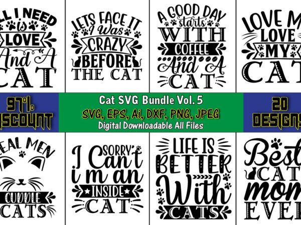 Cat t-shirt bundle, cat svg t-shirt design, cat lover, i love cat,cat svg, bundle svg, cat bundle svg, silhouette svg, black cats svg, black design svg,silhouette bundle svg, png clipart