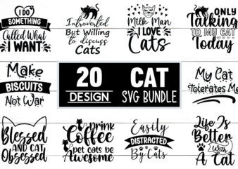 Cat Svg Bundle t shirt vector file