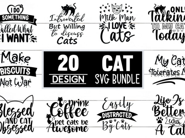 Cat svg bundle t shirt vector file