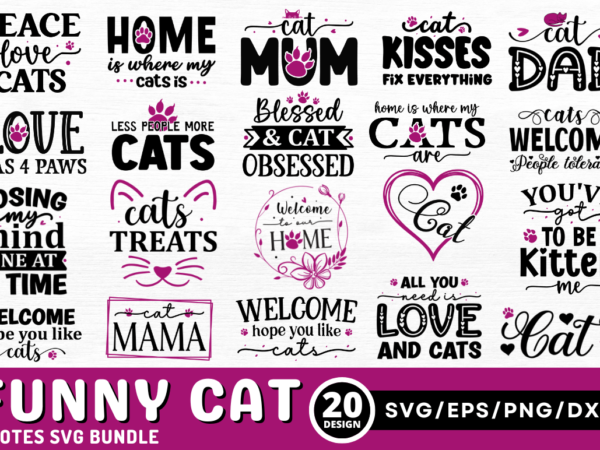 Cat svg bundle t shirt vector file