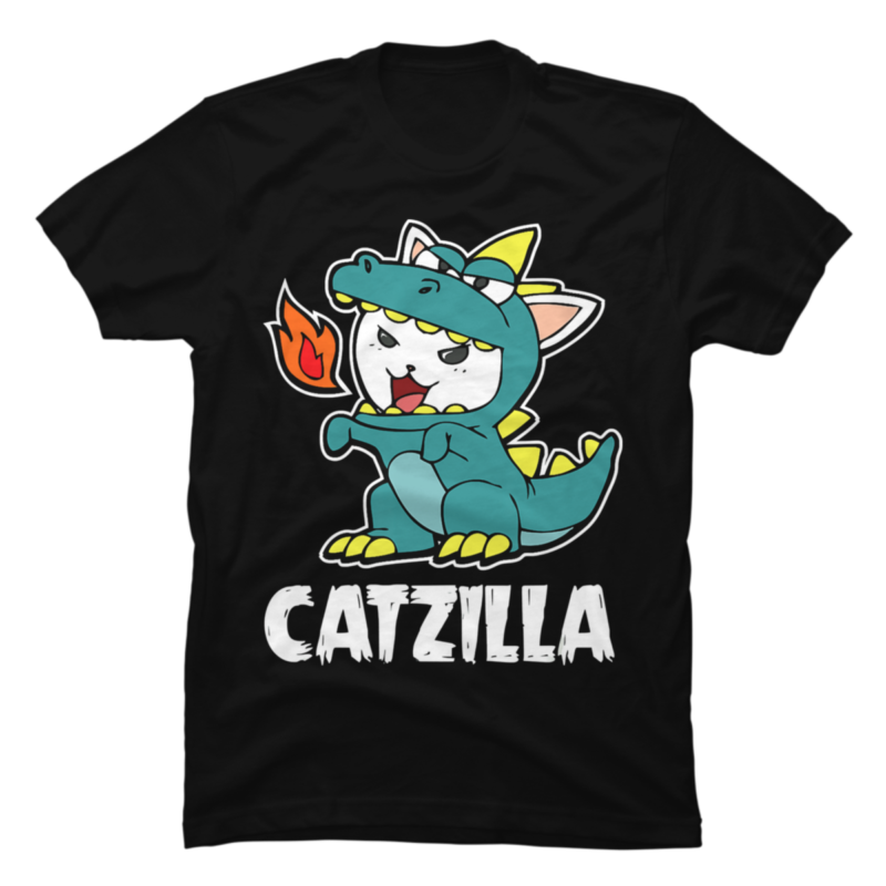 Catzilla Halloween Costume Dragon Monster Kitten Cats Lover - Buy t ...