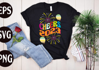 Cheers 2023 retro design, Cheers 2023 SVG design, Cheers 2023 t shirt design, New Year’s 2023 Png, New Year Same Hot Mess Png, New Year’s Sublimation Design, Retro New Year